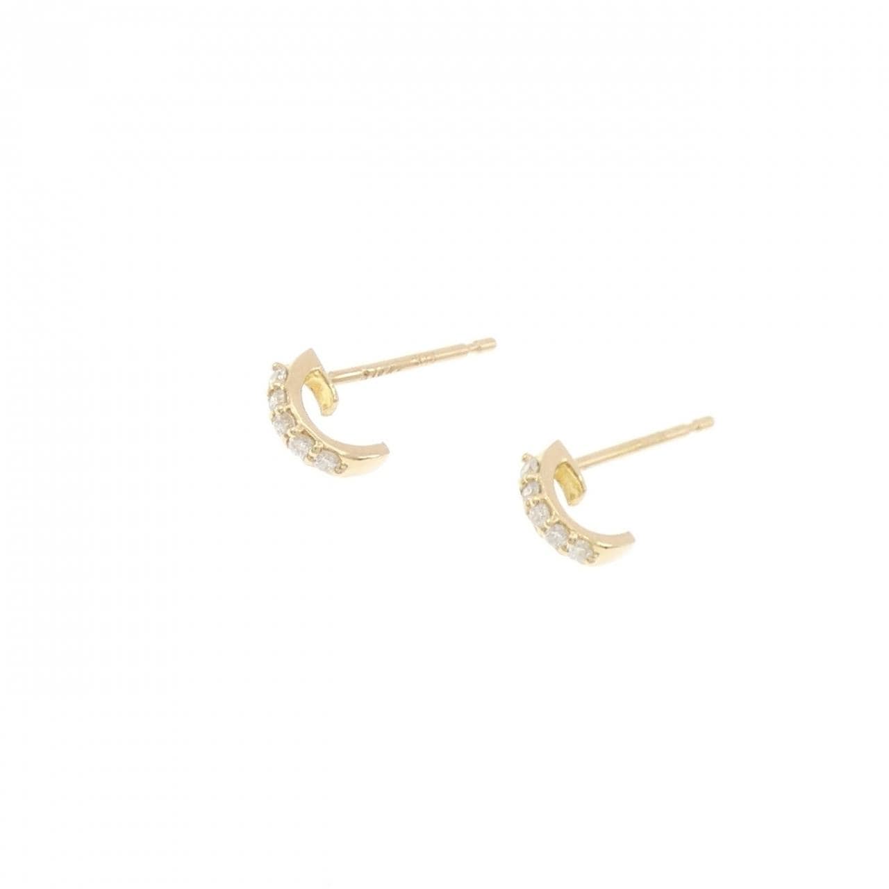 シエナ ロゼ ダイヤモンド ピアス 0.06CT