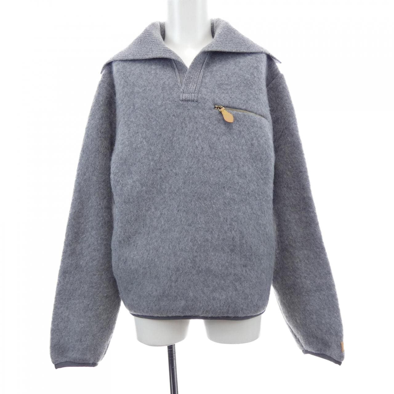 ルイヴィトン LOUIS VUITTON フリースプルオーバー ウィズニットカラー HVY64WC8U ニット