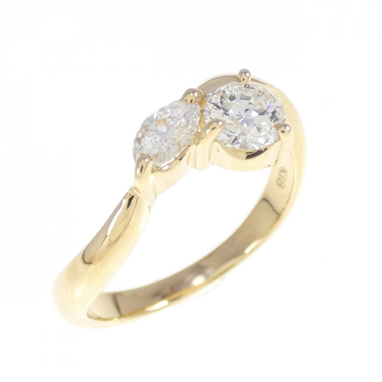 K18YG ダイヤモンド リング 0.50CT