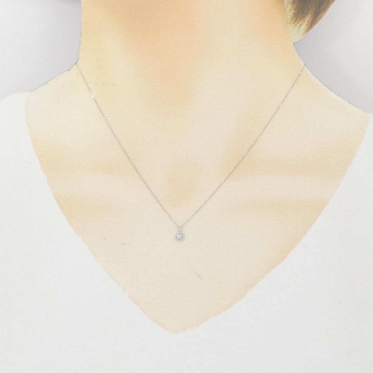 PT900 ダイヤモンド ネックレス 0.07CT