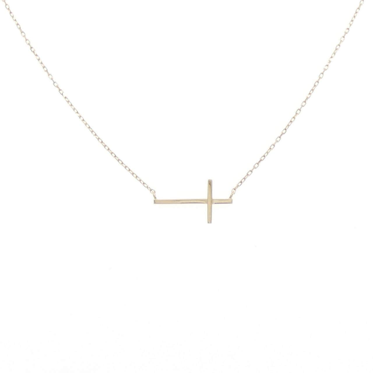 ジュエッテ K10YG クロス ネックレス