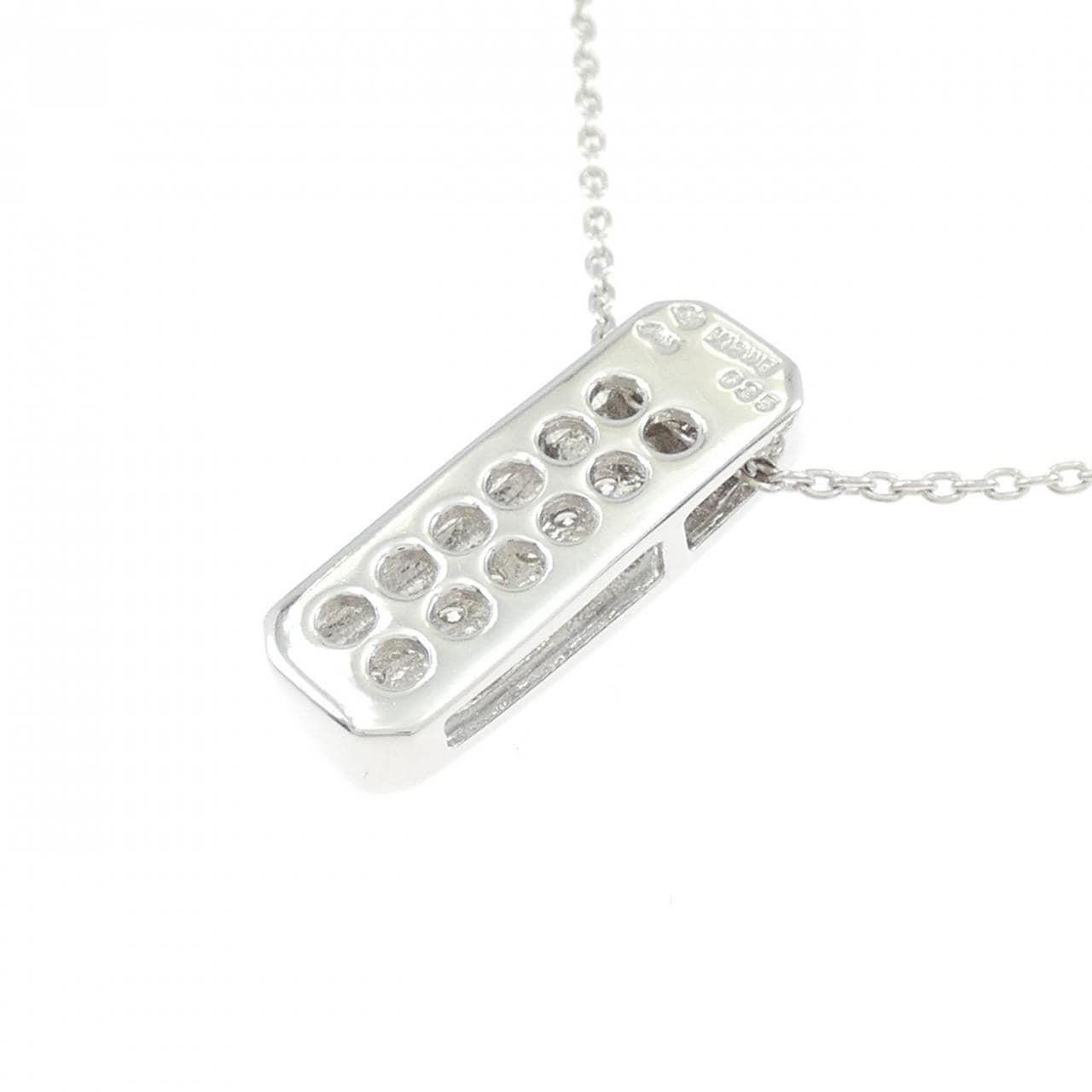 K18WG ダイヤモンド ネックレス 0.35CT