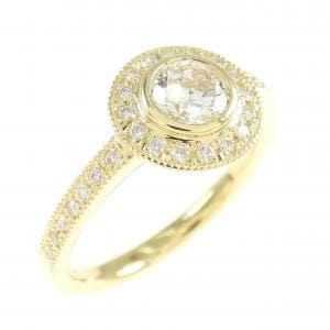 【リメイク】K18YG ダイヤモンド リング 0.411CT H SI1 Good