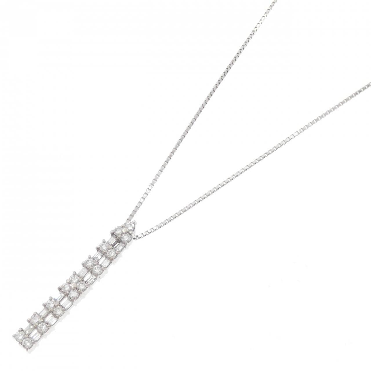 PT900/PT850 ダイヤモンド ネックレス 1.00CT