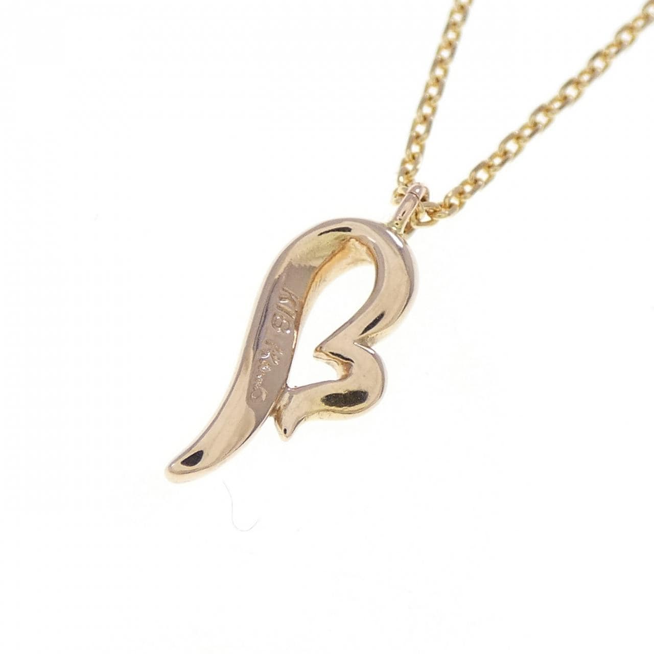 K18PG ハート ネックレス