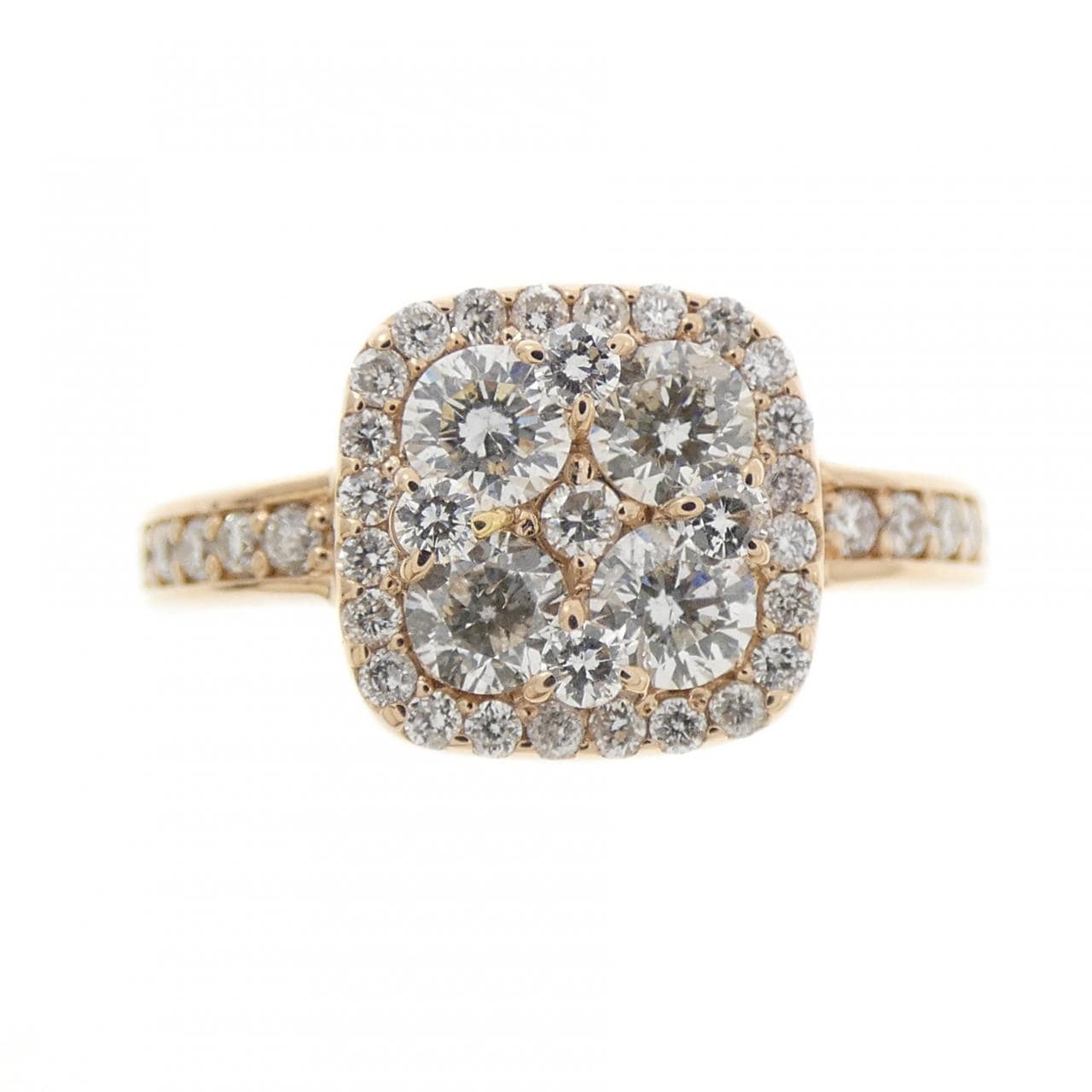 K18PG ダイヤモンド リング 0.85CT