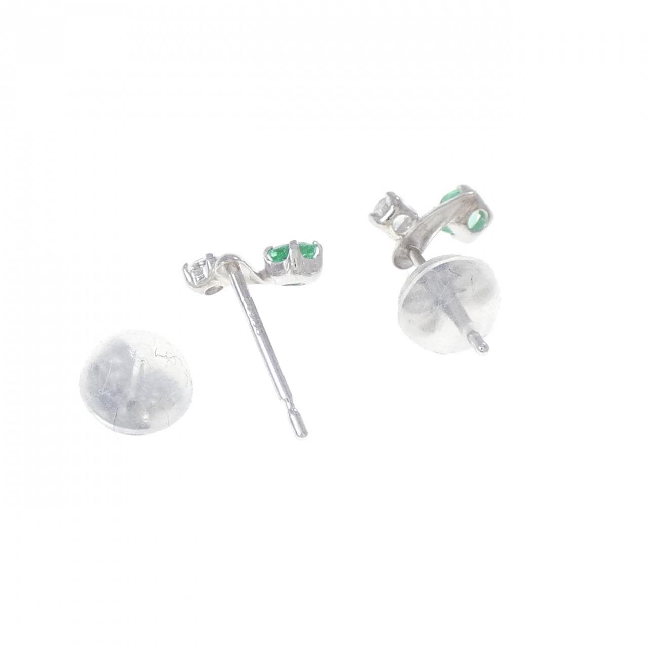PT900 エメラルド ピアス