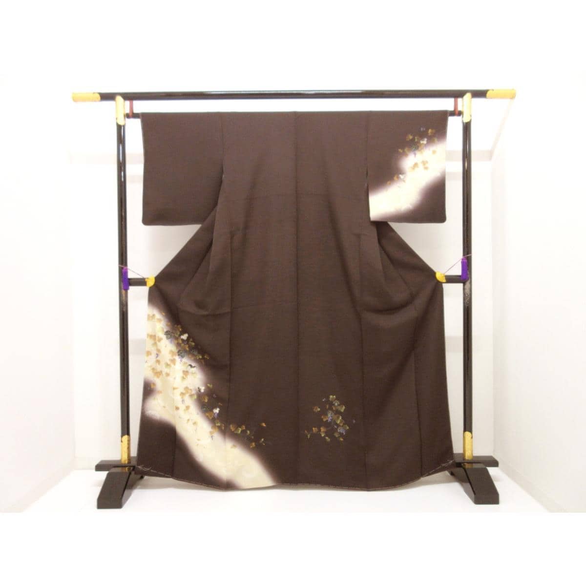 【未使用品】訪問着　友禅金彩加工　ボカシ染