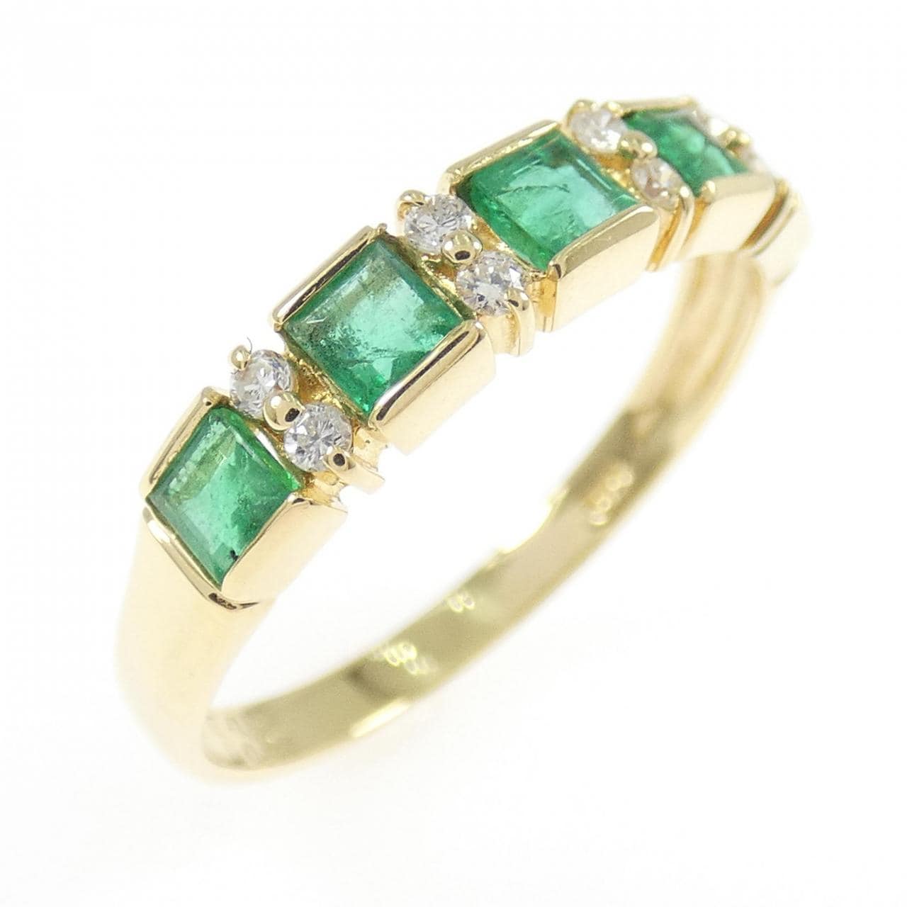 K18YG エメラルド リング 0.51CT