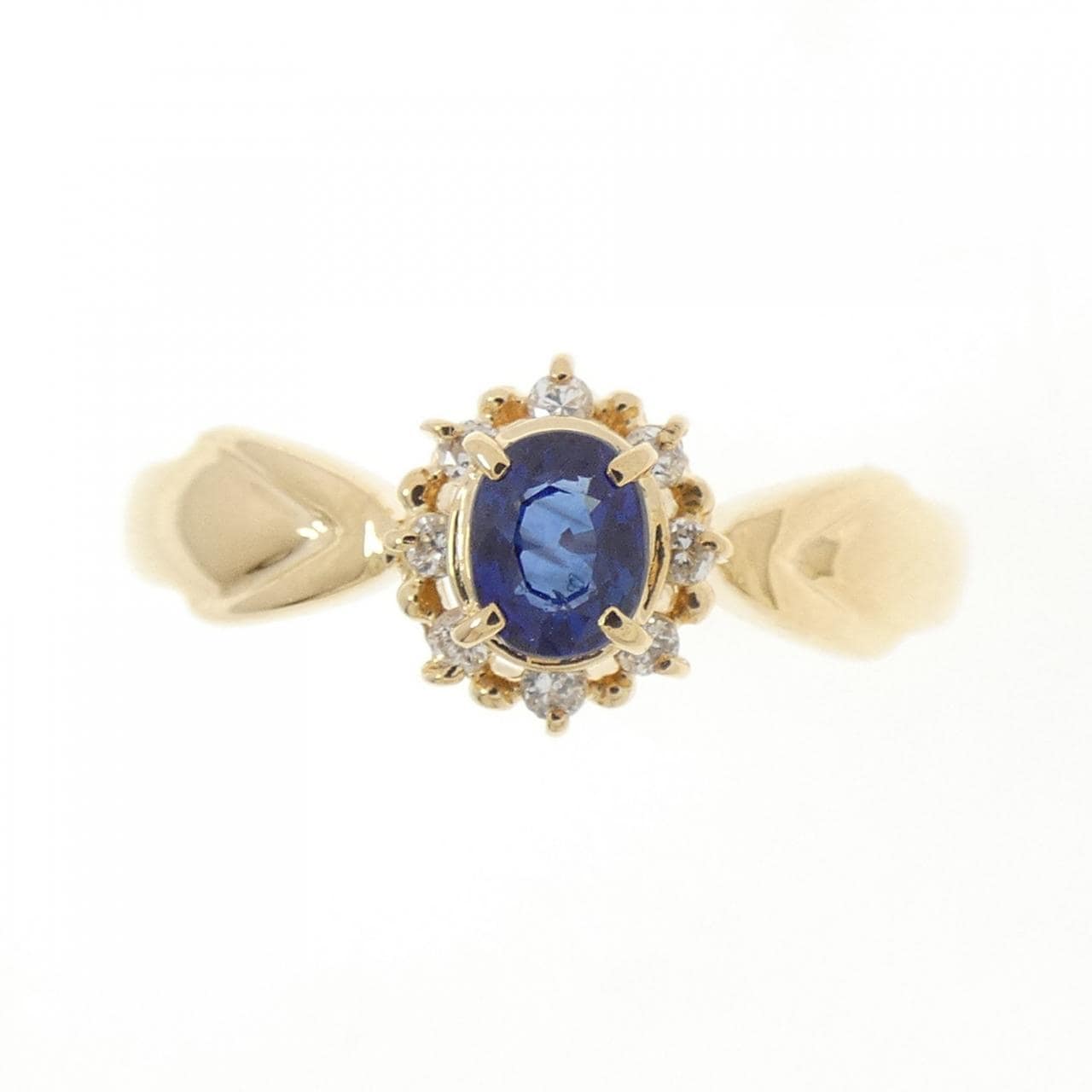 K18YG サファイヤ リング 0.28CT