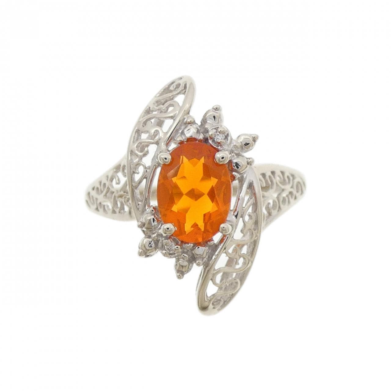 K14WG オパール リング