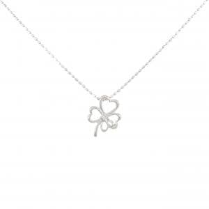 PT900/PT850 クローバー ダイヤモンド ネックレス 0.01CT