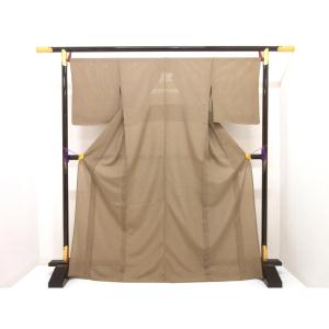 【新品】単衣　駒絽小紋