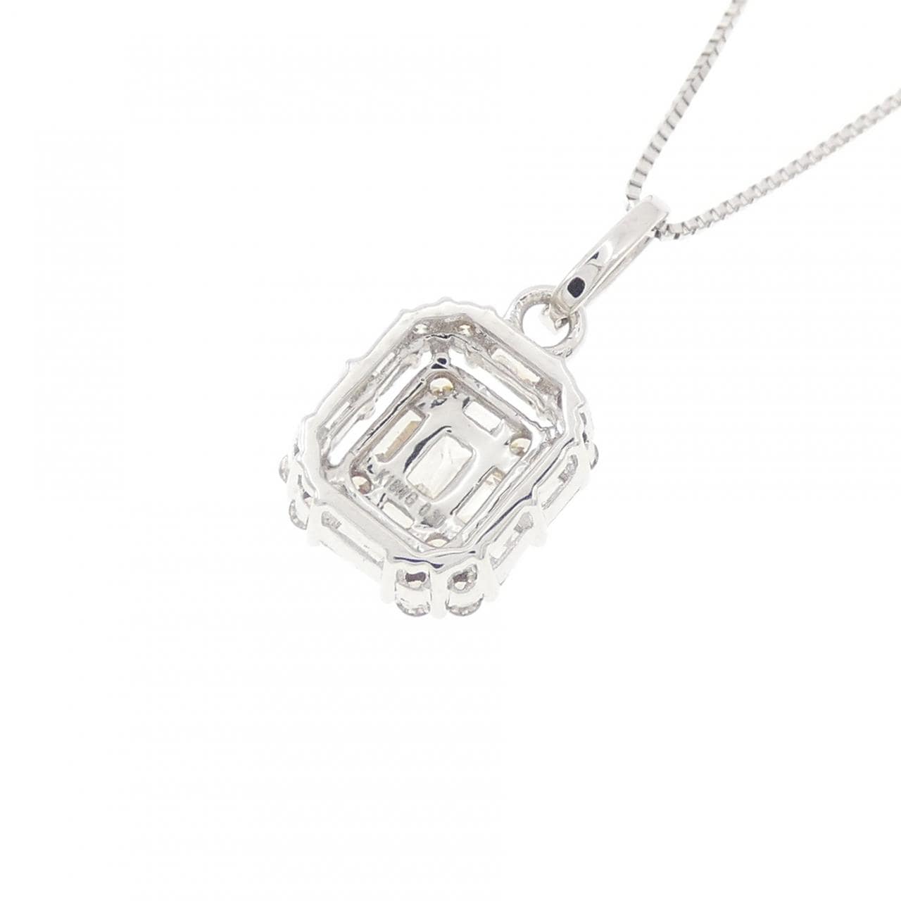 K18WG ダイヤモンド ネックレス 0.30CT