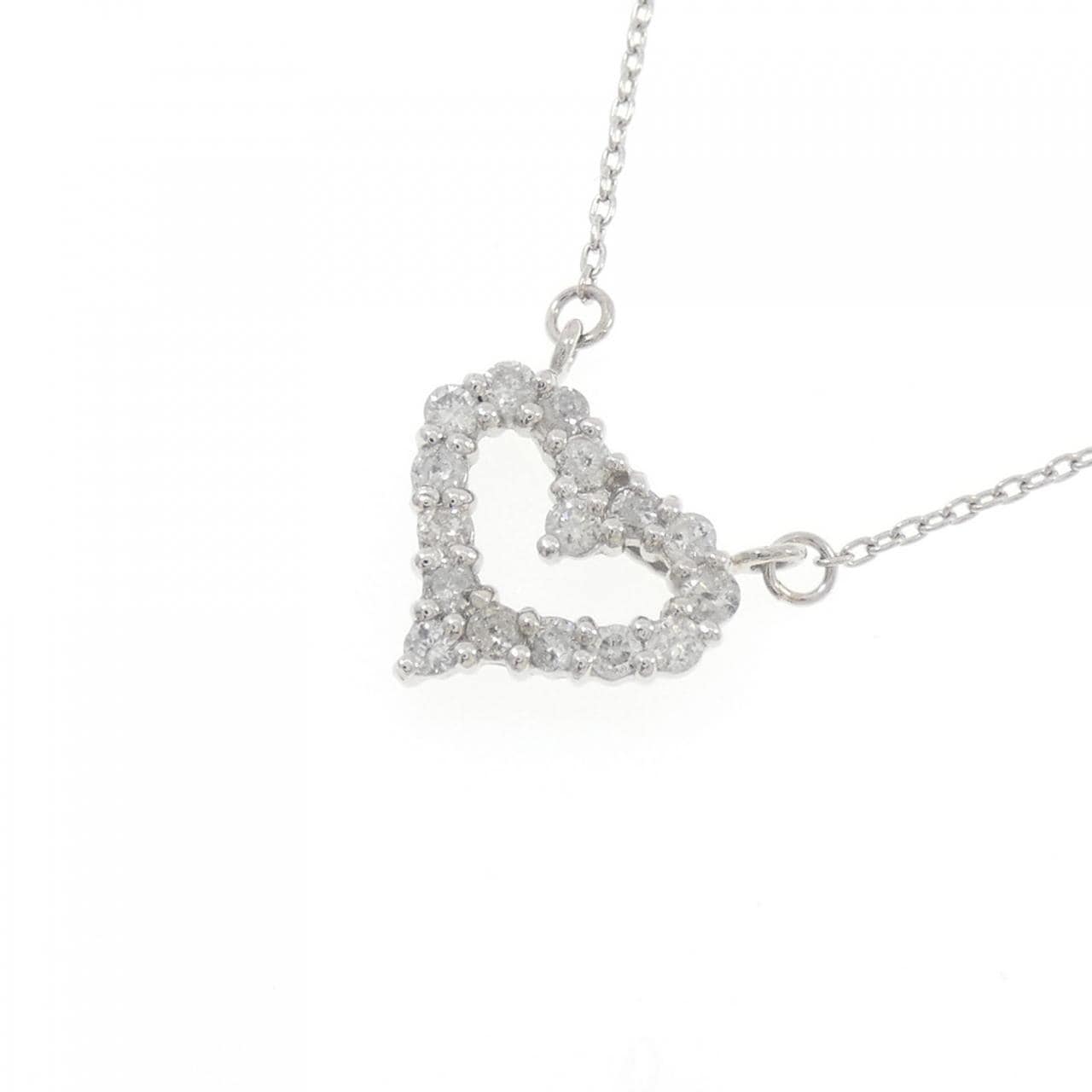 PT1000/PT850 心形鑽石項鍊 0.3克拉