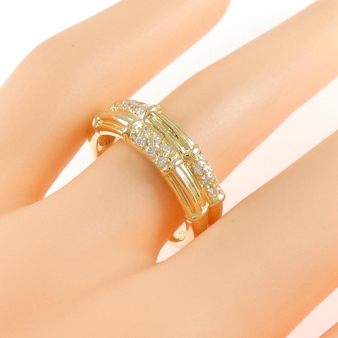 K18YG ダイヤモンド リング 0.26CT