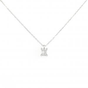 K18WG ダイヤモンド ネックレス 0.18CT