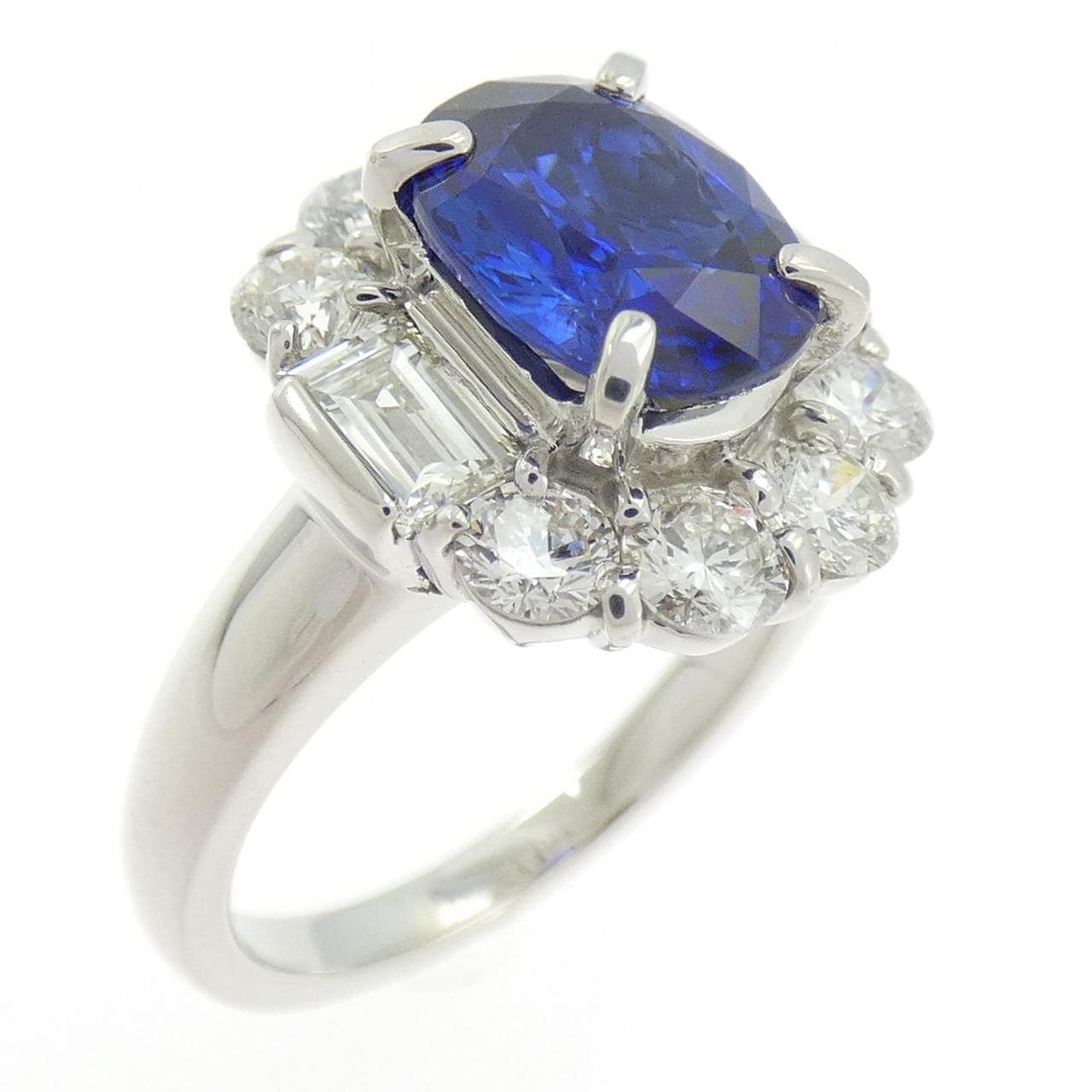 PT900蓝宝石戒指2.21CT