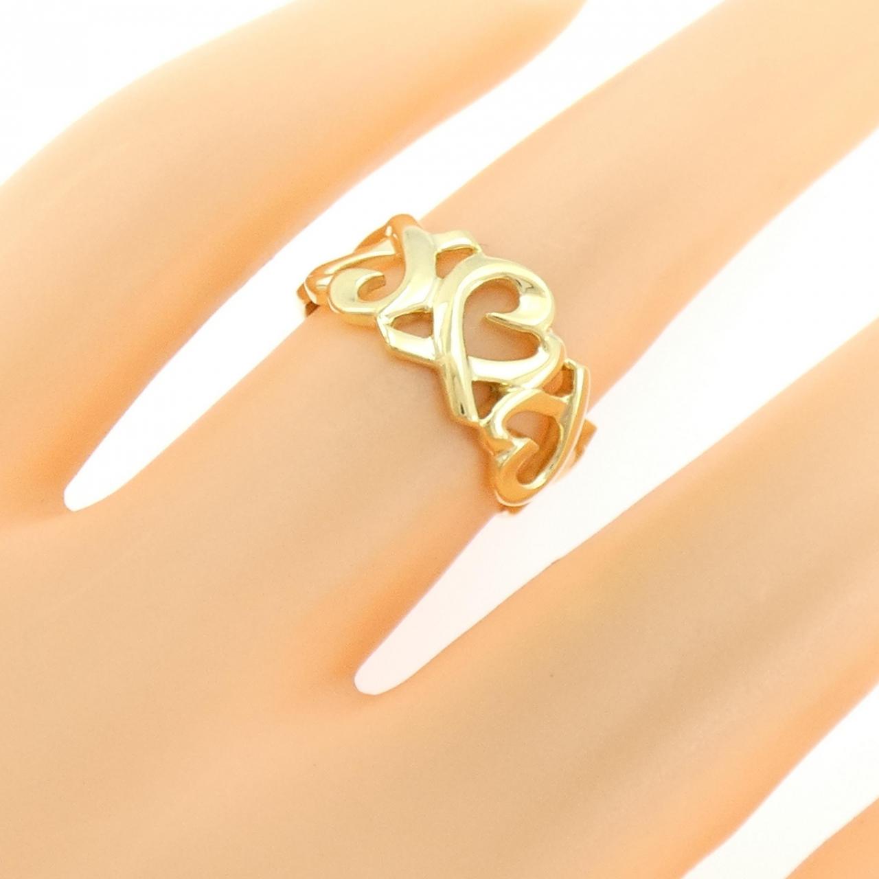 ティファニー トリプルラビングハート リング