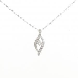 K18WG ダイヤモンド ネックレス 0.20CT