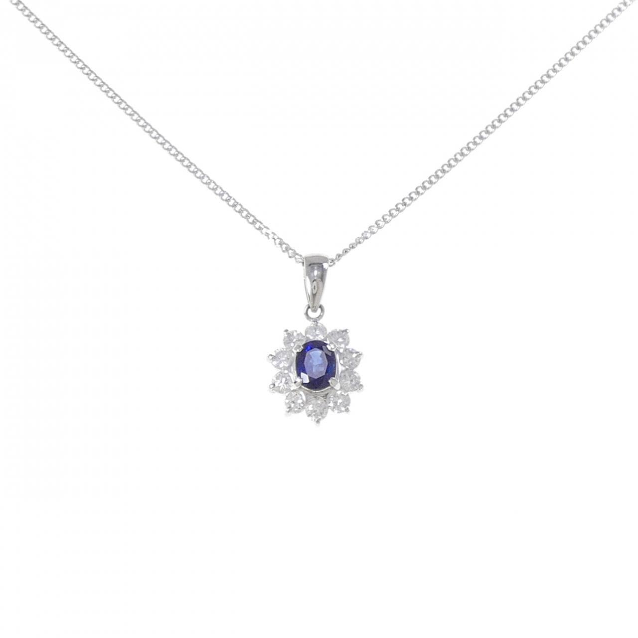 PT/PT850 サファイヤ ネックレス 0.73CT