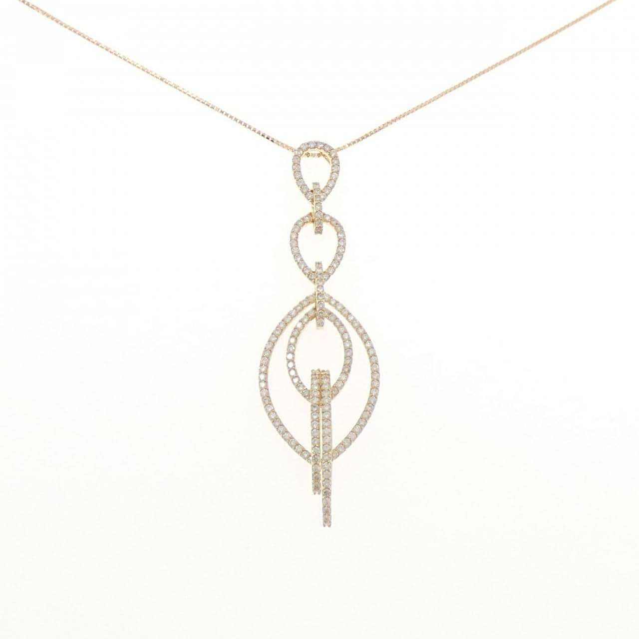 K18YG ダイヤモンド ネックレス 1.515CT