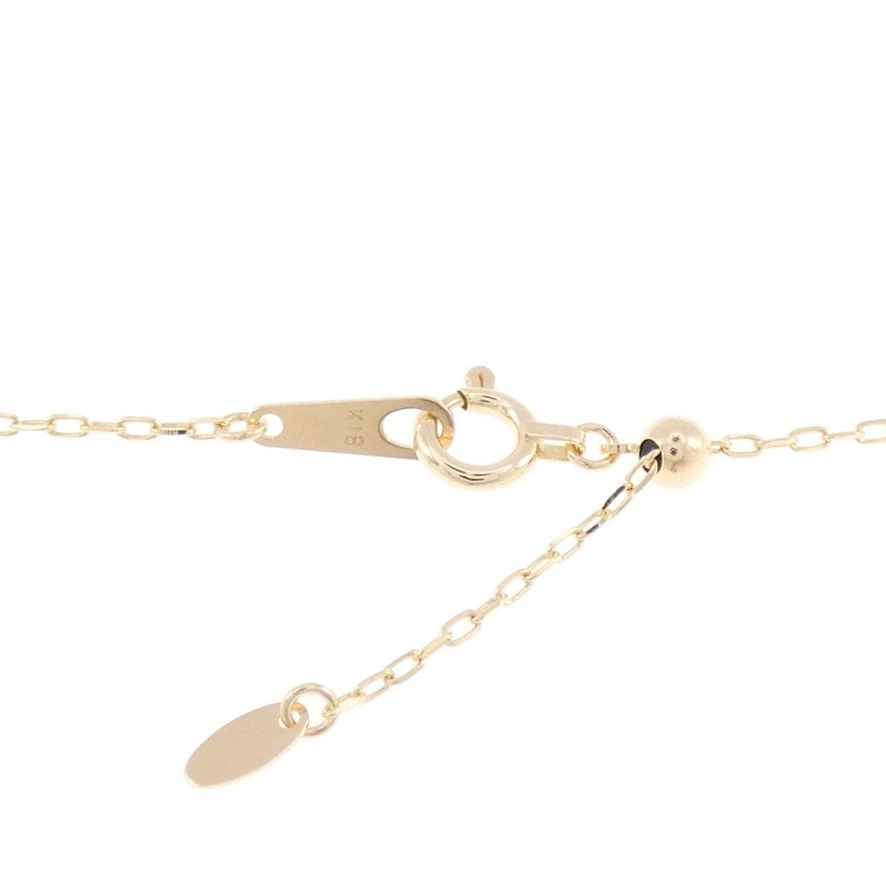 K18YG/PT900 ダイヤモンド ネックレス 0.50CT