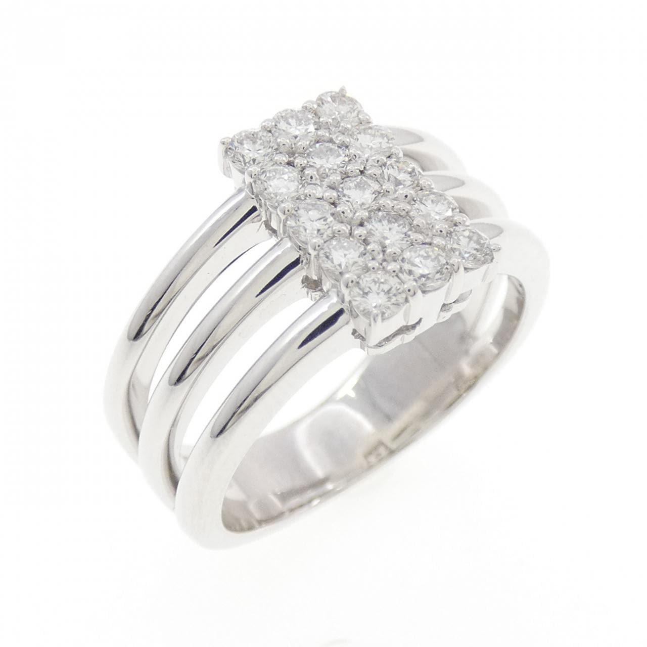 K18WG ダイヤモンド リング 0.45CT