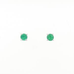 PT900 エメラルド ピアス 0.46CT