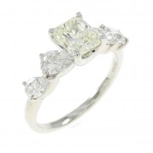 PT Diamond Ring 1.069CT VLY VVS1 Fancy Cut