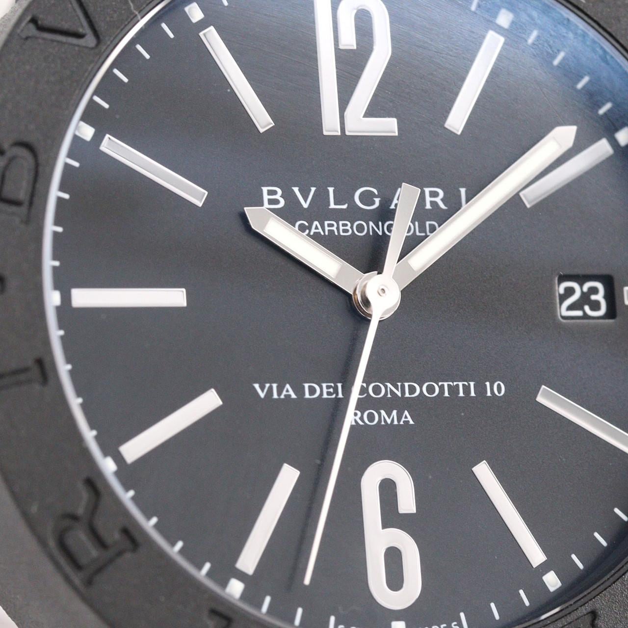 ブルガリ ブルガリブルガリカーボンゴールド BB40CL/BBW40CGLD カーボン 自動巻