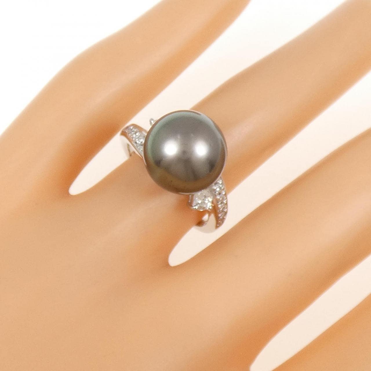 PT900 黒蝶パール リング 11.3mm