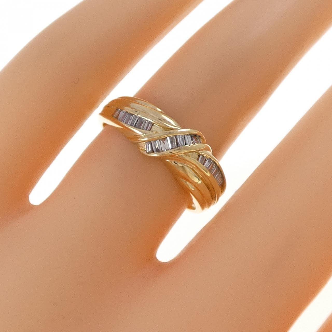 K18YG ダイヤモンド リング 0.22CT