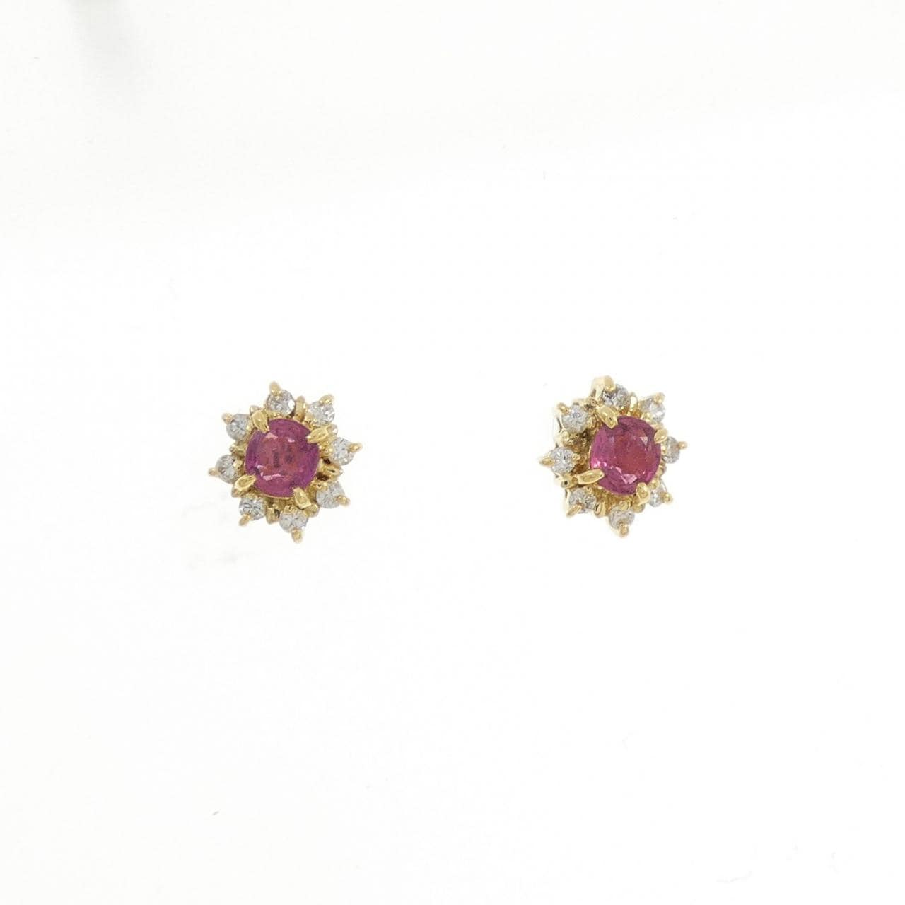 K18YG ルビー ピアス 0.40CT