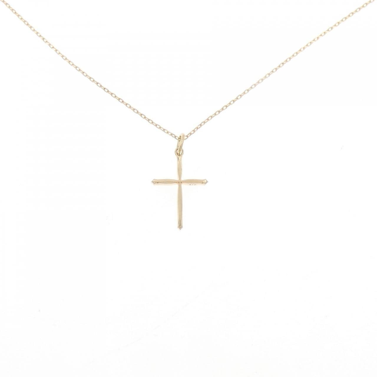K10YG クロス ネックレス
