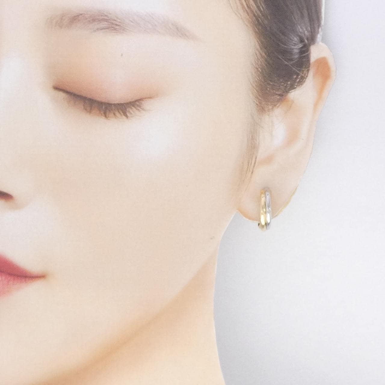 K18YG/PT900 イヤリング