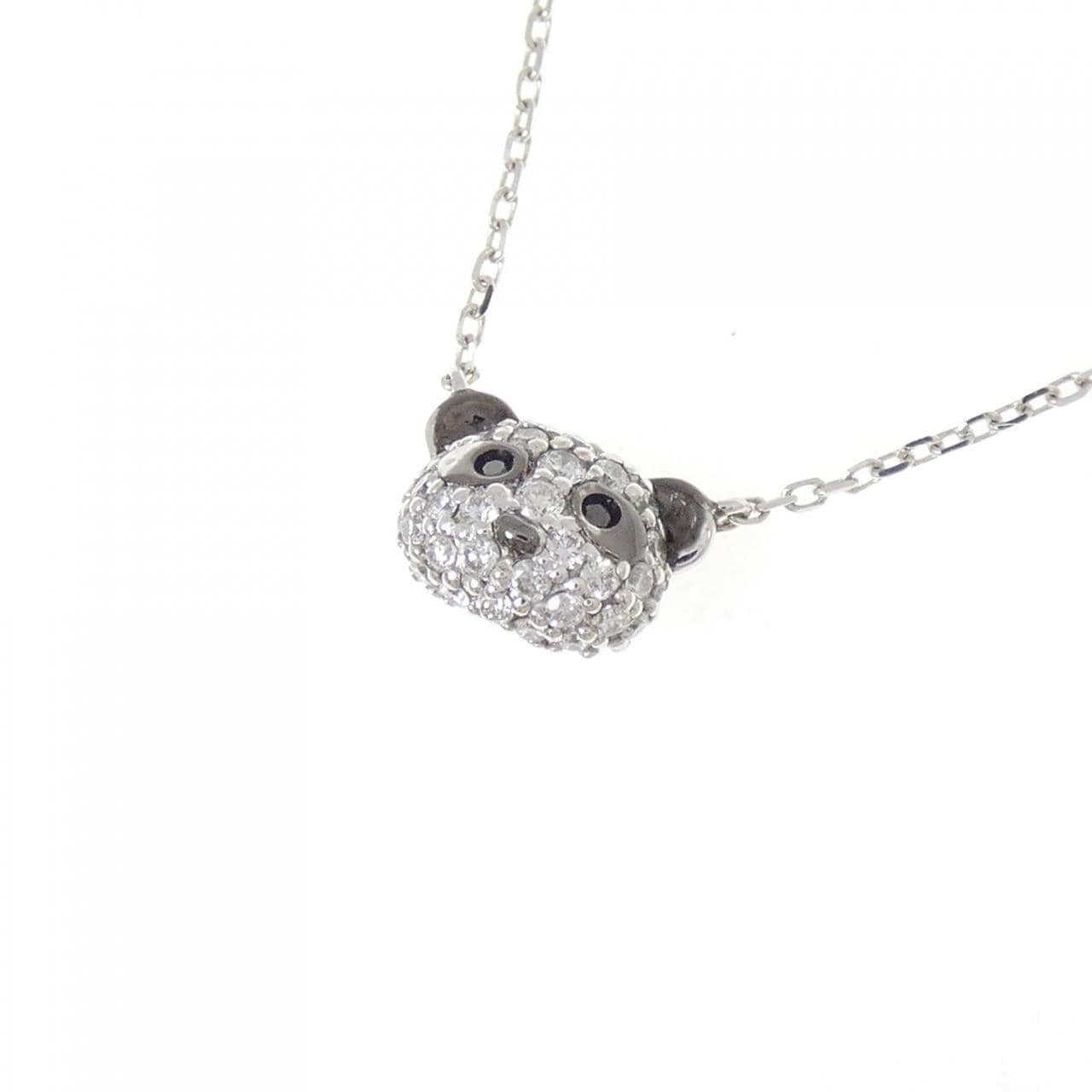 ポンテヴェキオ パンダ ダイヤモンド ネックレス 0.17CT