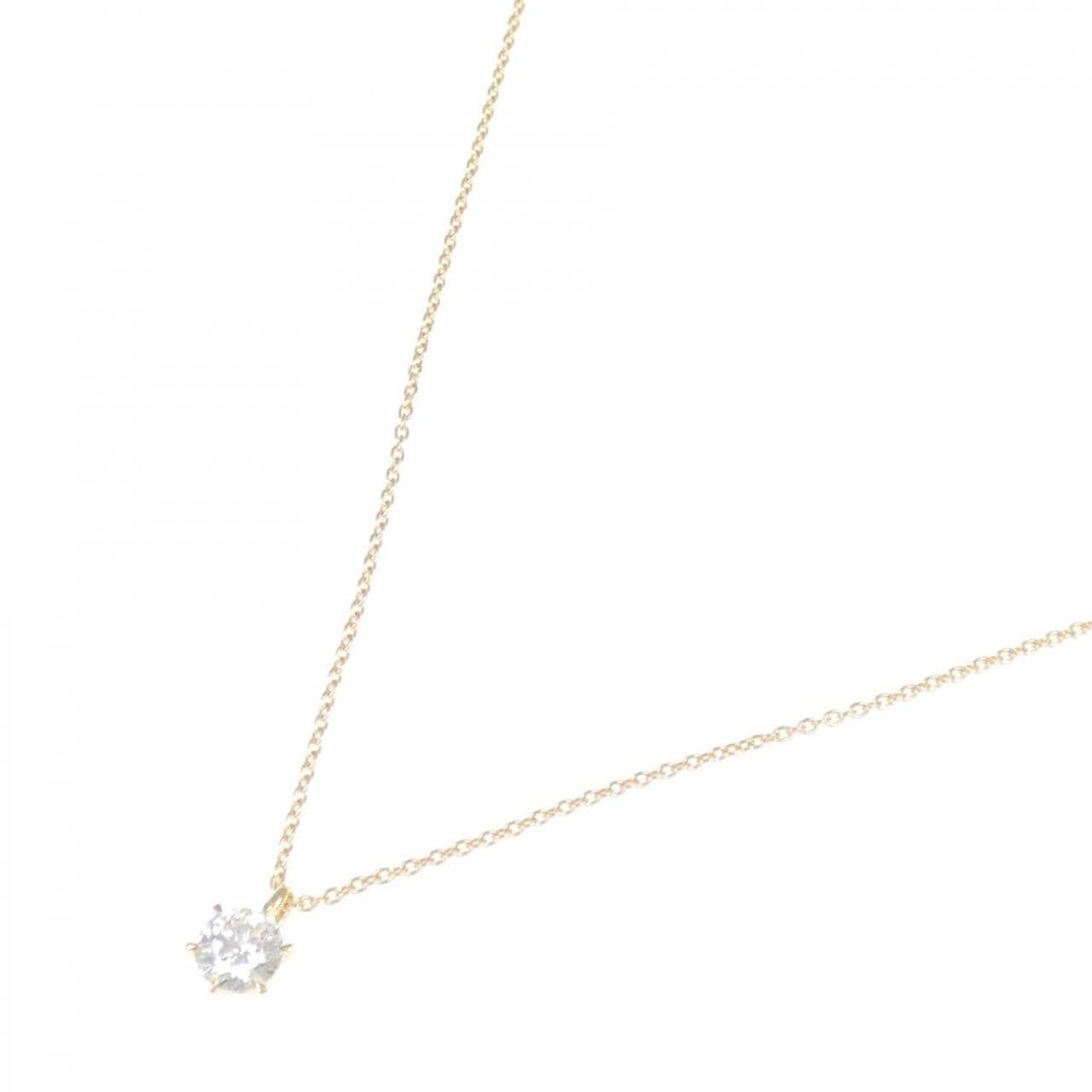 【リメイク】K18YG ダイヤモンド ネックレス 0.310CT G SI1 EXT H&C