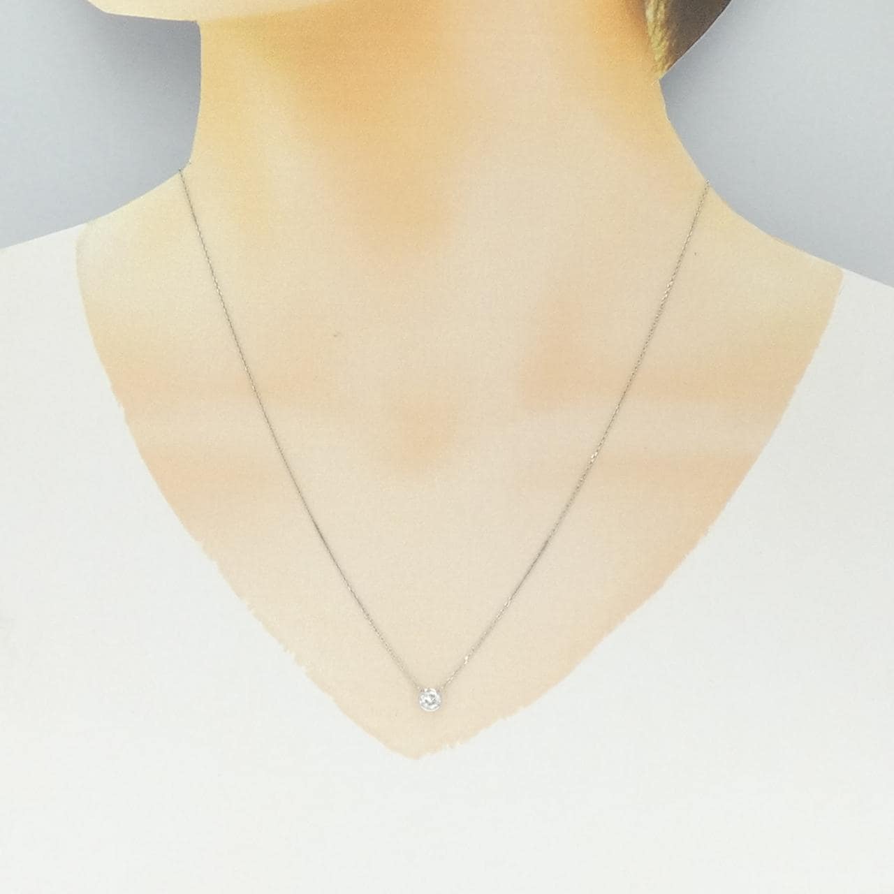 【新品】PT900/PT850 ダイヤモンド ネックレス 0.262CT E SI2 Good