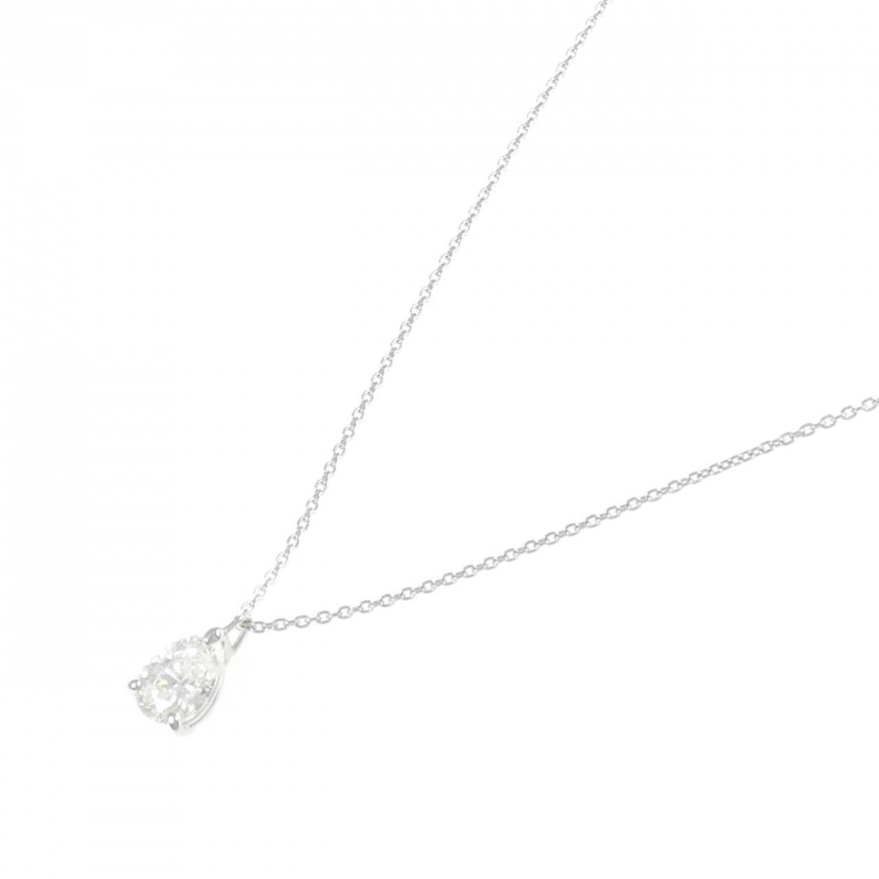 PT900/PT850 ダイヤモンド ネックレス 1.009CT G I1 ペアシェイプ