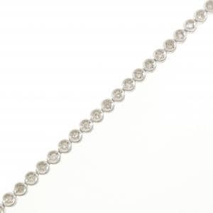K18WG ダイヤモンド ブレスレット 1.00CT