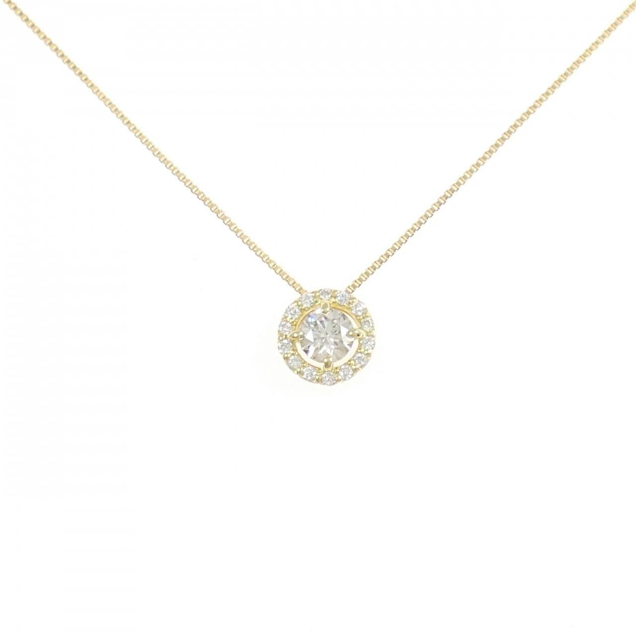 K18YG ダイヤモンド ネックレス 0.23CT