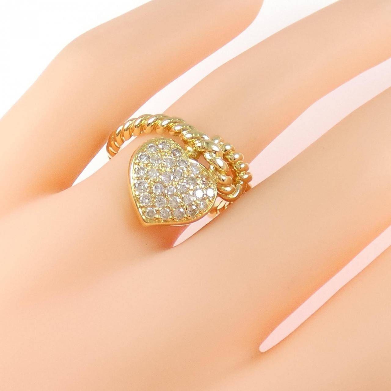 ポンテヴェキオ ハート リング 0.53CT