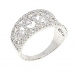 K18WG ダイヤモンド リング 1.00CT