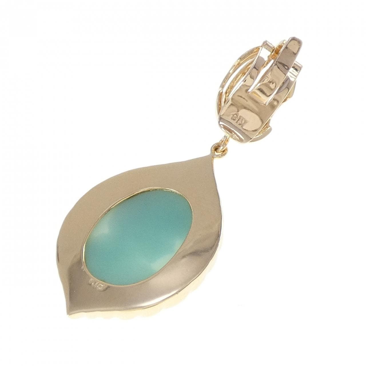 K18YG Agate cameo pendant