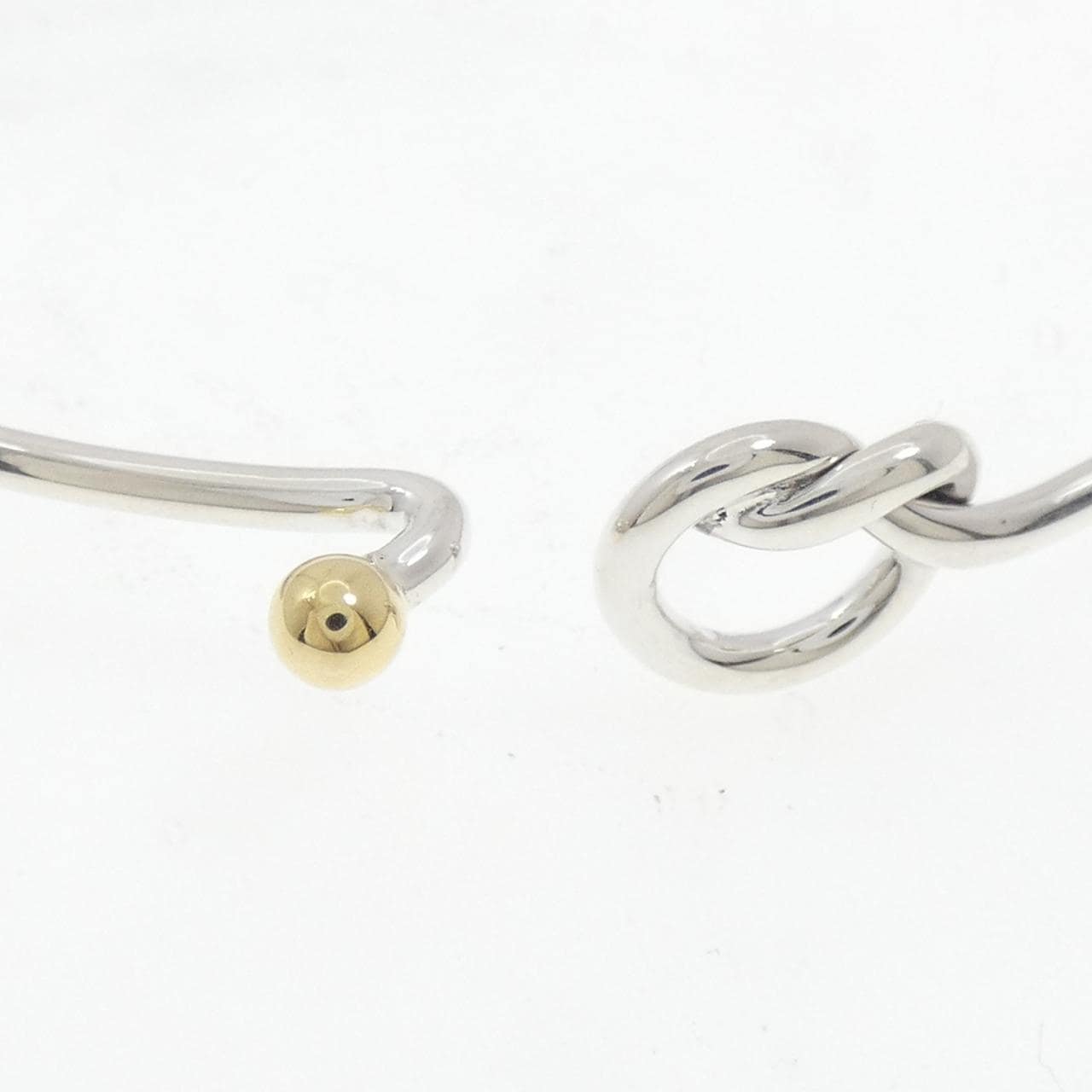 【ヴィンテージ】ティファニー フラットワイヤー フック&アイ ハート バングル