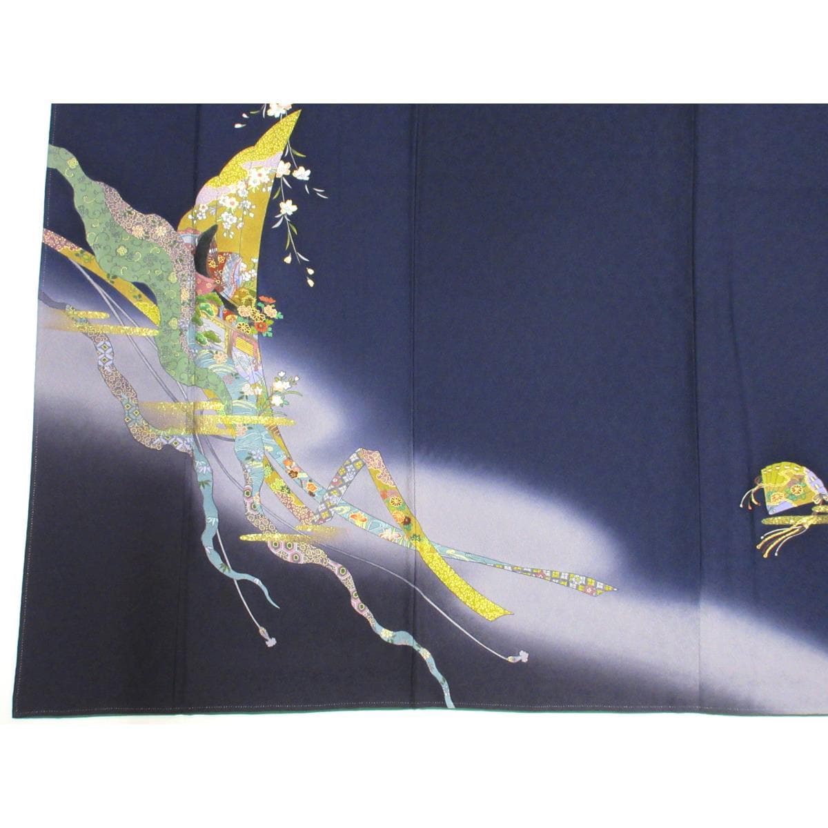 訪問着　友禅金彩加工　ボカシ染