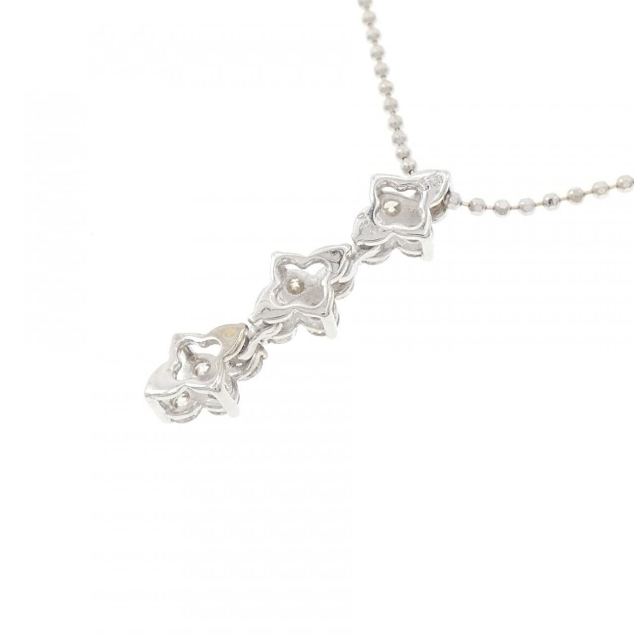 K18WG ダイヤモンド ネックレス 0.32CT