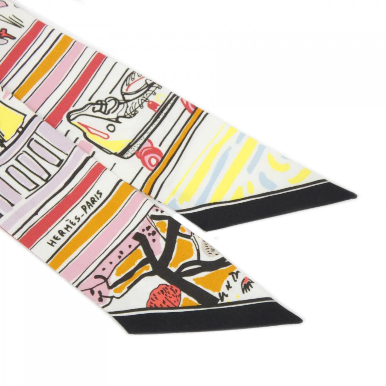 エルメス RAYURES D'ETE ツイリー 063850S スカーフ
