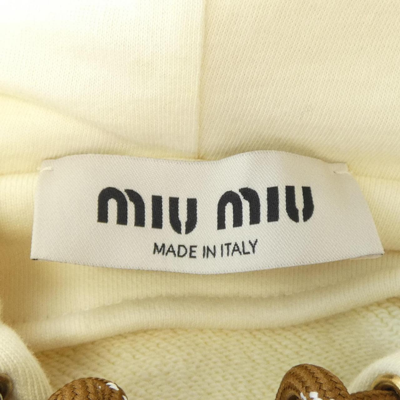 ミュウミュウ MIU MIU コットンフリース　ジップジャケット MJL024 SOOO 15AV パーカー